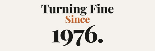 Turning Fine Since 1976 bold typography birthday mug design — UglyPrints blog featured image